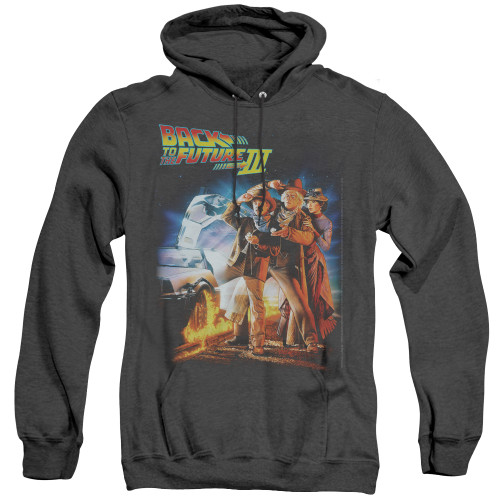 Image for Back to the Future Heather Hoodie - BTTF III Poster Logo