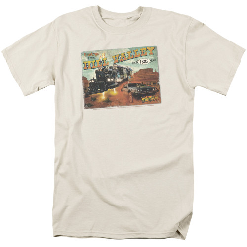 Image for Back to the Future T-Shirt - Hill Valley Postcard