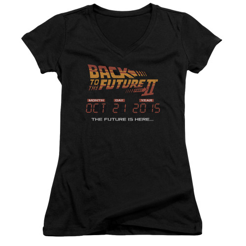 Image for Back to the Future Girls V Neck T-Shirt - Future is Here