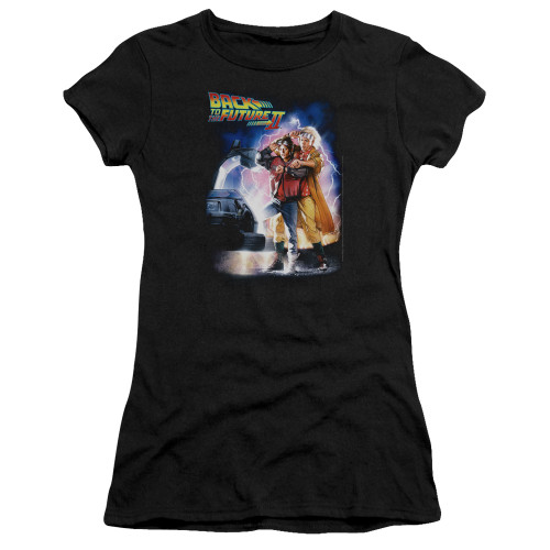 Image for Back to the Future Girls T-Shirt - BTTF II Poster Logo