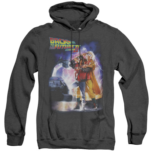 Image for Back to the Future Heather Hoodie - BTTF II Poster Logo