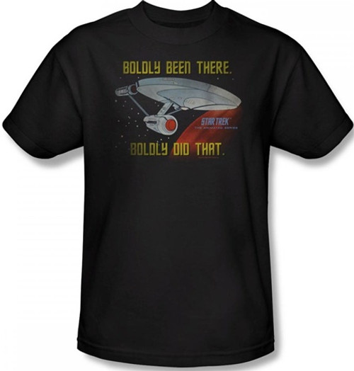 Image Closeup for Star Trek T-Shirt - Boldly Been There, Boldly Did That