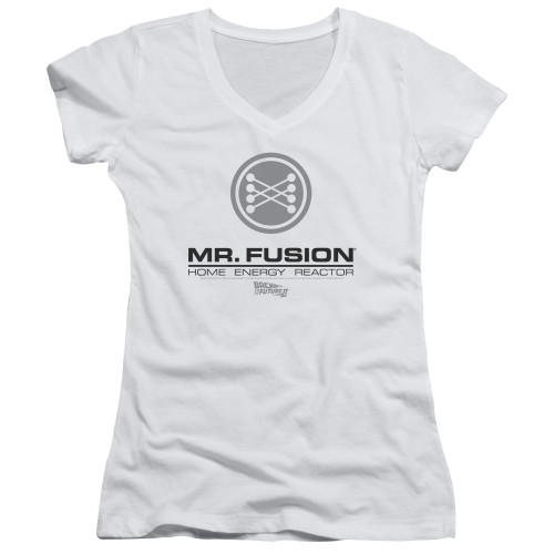 Image for Back to the Future Girls V Neck T-Shirt - Mr. Fusion Logo