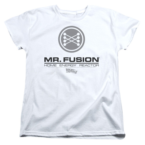 Image for Back to the Future Woman's T-Shirt - Mr. Fusion Logo