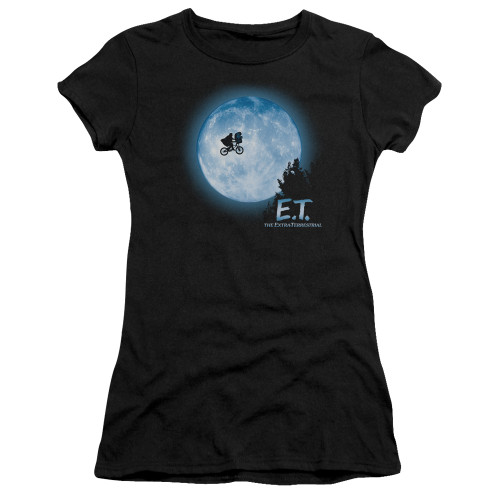 Image for ET the Extraterrestrial Girls T-Shirt - Moon Scene