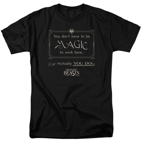 Image for Fantastic Beasts and Where to Find Them T-Shirt - Magic To Work Here