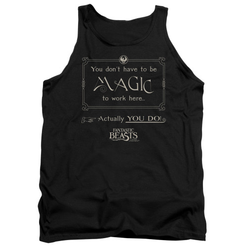 Image for Fantastic Beasts and Where to Find Them Tank Top - Magic To Work Here