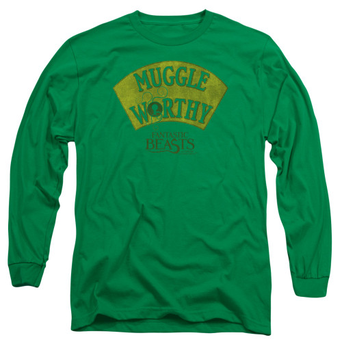 Image for Fantastic Beasts and Where to Find Them Long Sleeve T-Shirt - Muggle Worthy Green