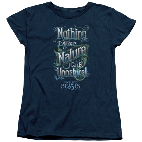 Image for Fantastic Beasts and Where to Find Them Woman's T-Shirt - Unnatural Navy