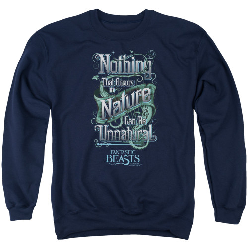 Image for Fantastic Beasts and Where to Find Them Crewneck - Unnatural Navy