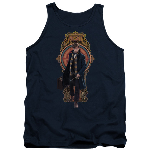 Image for Fantastic Beasts and Where to Find Them Tank Top - Newt Scamander on Navy