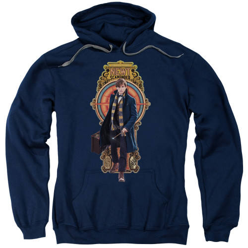 Image for Fantastic Beasts and Where to Find Them Hoodie - Newt Scamander on Navy