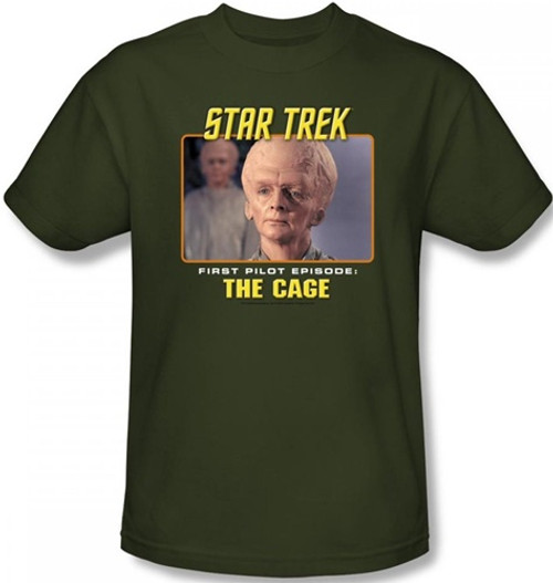 Image Closeup for Star Trek Episode T-Shirt - Episode Pilot The Cage