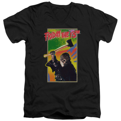 Image for Friday the 13th V-Neck T-Shirt Retro Game