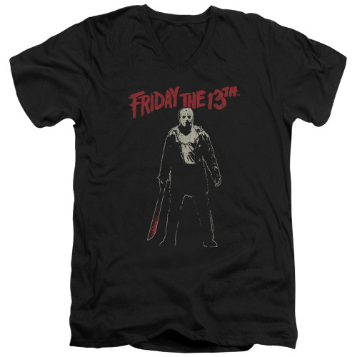 Image for Friday the 13th V-Neck T-Shirt Chchch Ahahah
