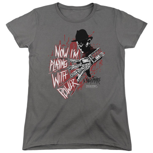 Image for A Nightmare on Elm Street Woman's T-Shirt - Playing Wth Power