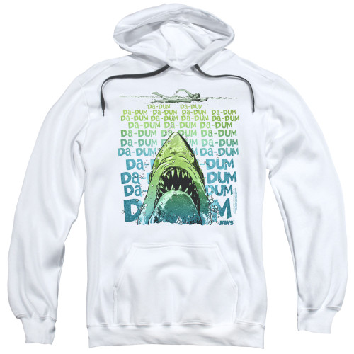Image for Jaws Hoodie - Da Dum on White