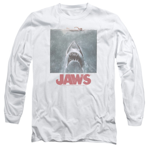 Image for Jaws Long Sleeve T-Shirt - Distressed Jaws