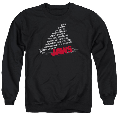 Image for Jaws Crewneck - Dorsal Text