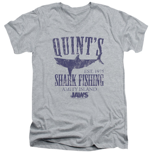 Image for Jaws V-Neck T-Shirt Quints