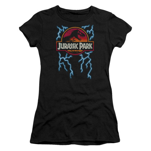 Image for Jurassic Park Girls T-Shirt - Lightning Logo