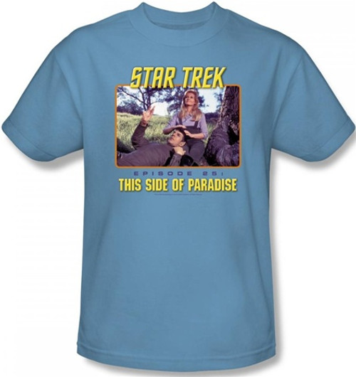 Image Closeup for Star Trek Episode T-Shirt - Episode 25 This Side of Paradise