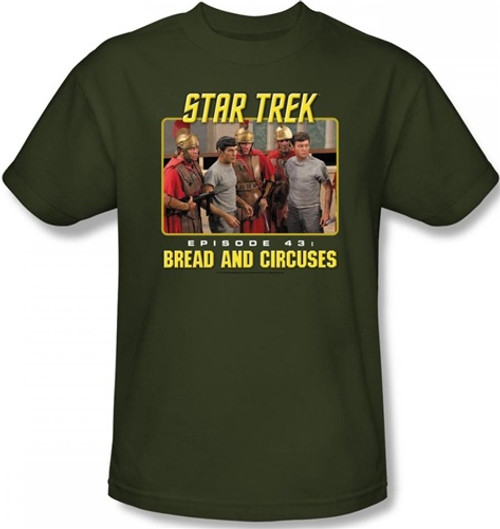 Image Closeup for Star Trek Episode T-Shirt - Episode 43 Bread and Circuses