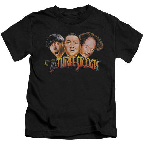 Image for The Three Stooges Kids T-Shirt - Three Head Logo