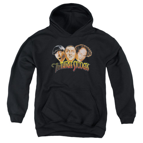 Image for The Three Stooges Youth Hoodie - Three Head Logo
