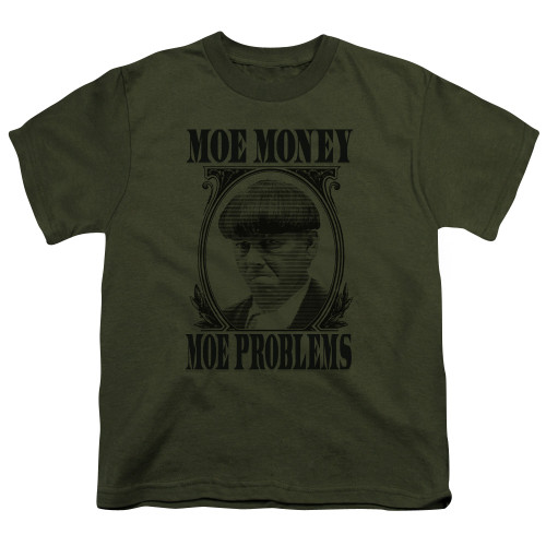 Image for The Three Stooges Youth T-Shirt - Moe Money