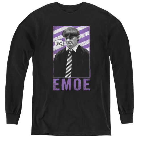 Image for The Three Stooges Youth Long Sleeve T-Shirt - Emoe