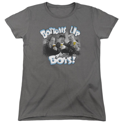 Image for The Three Stooges Woman's T-Shirt - Bottoms Up