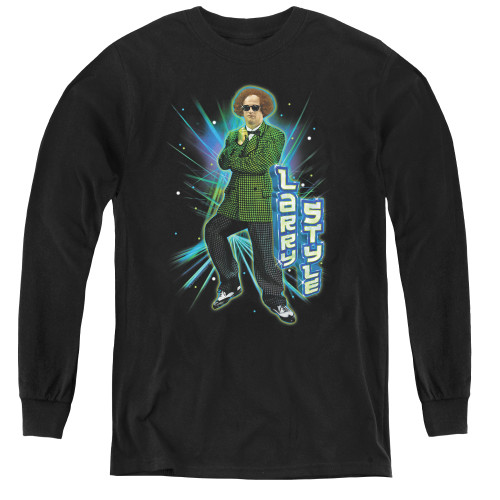 Image for The Three Stooges Youth Long Sleeve T-Shirt - Larry Style