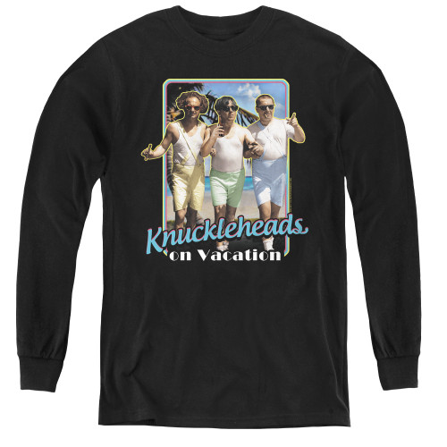 Image for The Three Stooges Youth Long Sleeve T-Shirt - Knucklesheads on Vacation