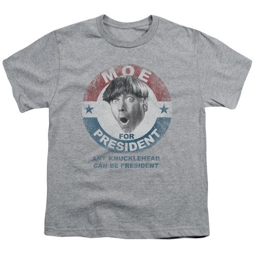 Image for The Three Stooges Youth T-Shirt - Moe For President