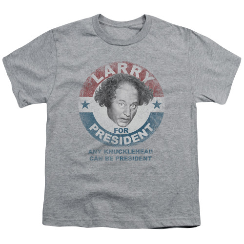 Image for The Three Stooges Youth T-Shirt - Larry For President