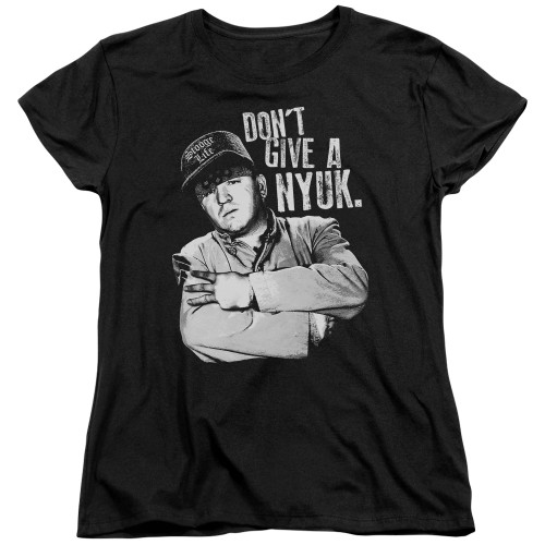 Image for The Three Stooges Woman's T-Shirt - Give A Nyuk