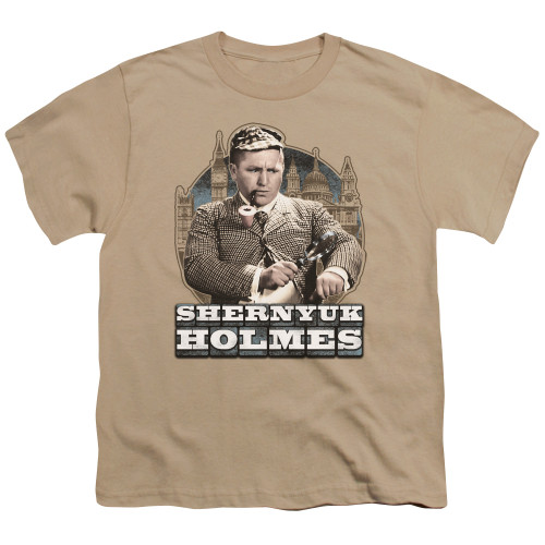 Image for The Three Stooges Youth T-Shirt - Shernyuk Holmes