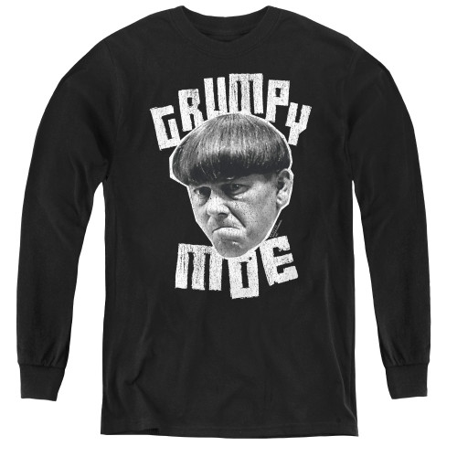 Image for The Three Stooges Youth Long Sleeve T-Shirt - Grumpy Moe