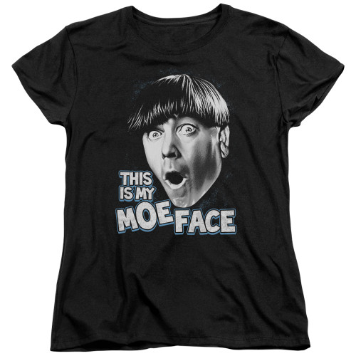 Image for The Three Stooges Woman's T-Shirt - Moe Face