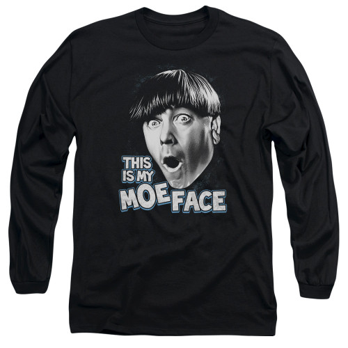 Image for The Three Stooges Long Sleeve T-Shirt - Moe Face