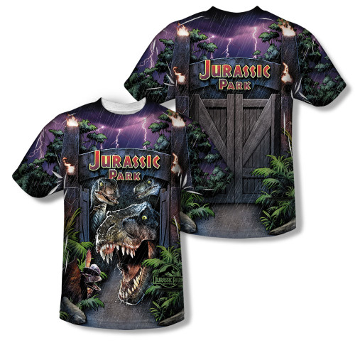 Image Closeup for Jurassic Park Sublimated Youth T-Shirt - Welcome to the Park