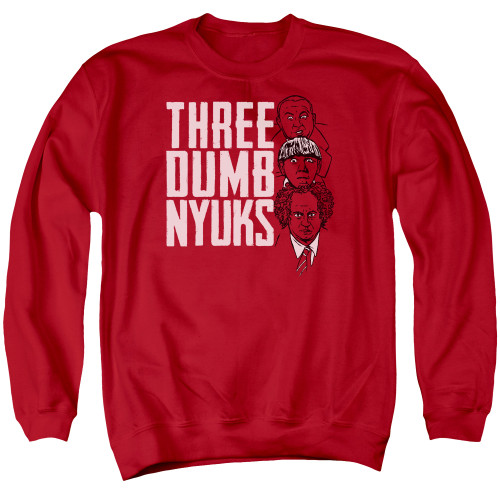 Image for The Three Stooges Crewneck - Three Dumb Nyuks