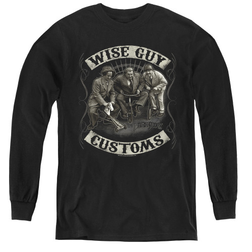 Image for The Three Stooges Youth Long Sleeve T-Shirt - Wise Guy Customs