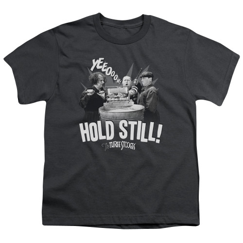 Image for The Three Stooges Youth T-Shirt - Hold Still