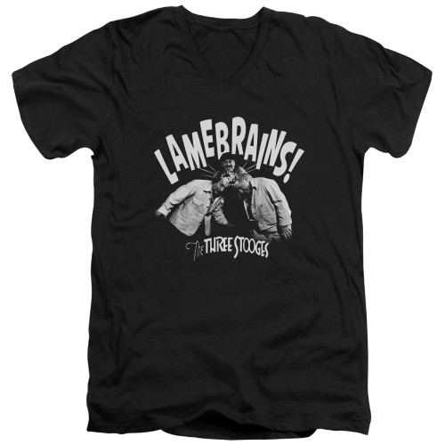 Image for The Three Stooges V-Neck T-Shirt Lamebrains