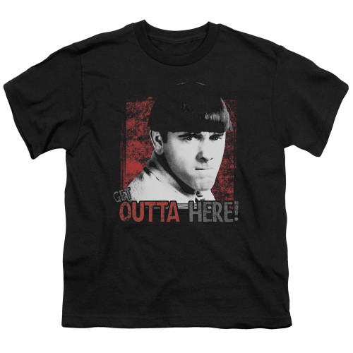 Image for The Three Stooges Youth T-Shirt - Get Outta Here