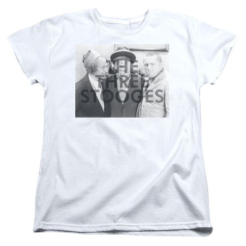 Image for The Three Stooges Woman's T-Shirt - Cutoff