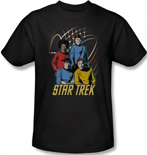 Image Closeup for Star Trek T-Shirt - Warp Factor 4