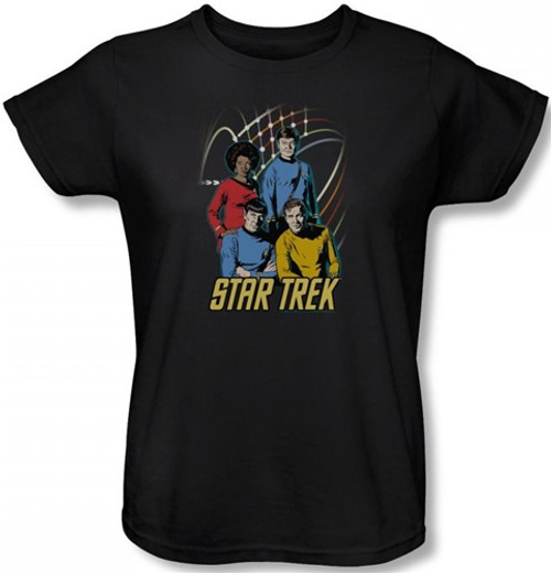 Star Trek Womans T-Shirt - Warp Factor 4